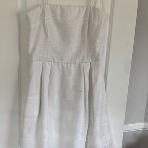 White House Black Market Strapless White Dress